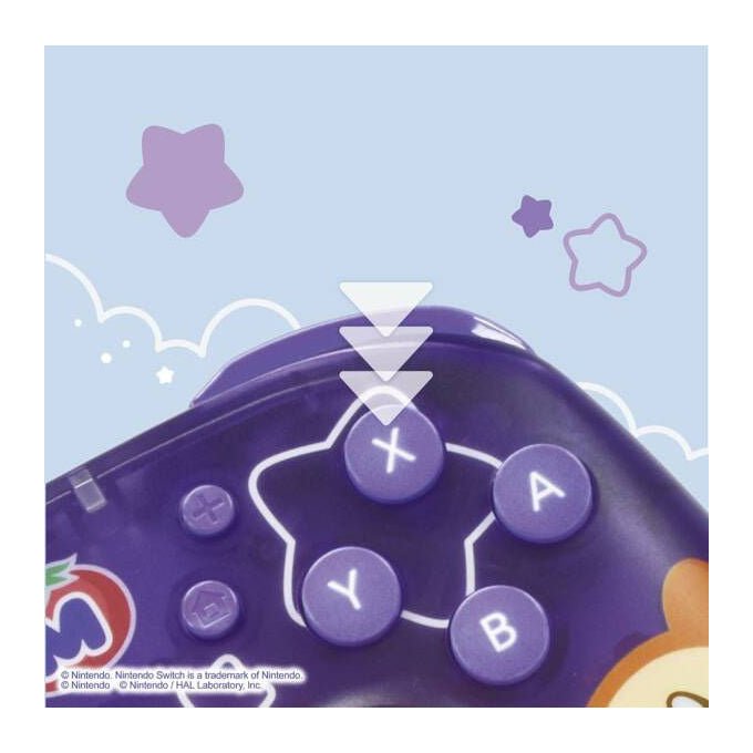 Hori NSX-124E Horipad Turbo Gamepad Wireless per Nintendo Switch 2 con Pulsanti Programmabili e Sensori Giroscopici colore Viola