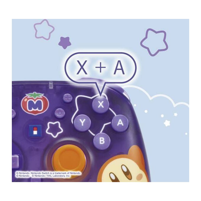 Hori NSX-124E Horipad Turbo Gamepad Wireless per Nintendo Switch 2 con Pulsanti Programmabili e Sensori Giroscopici colore Viola