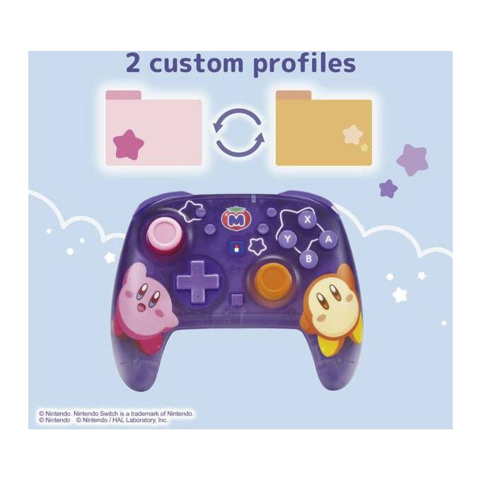 Hori NSX-124E Horipad Turbo Gamepad Wireless per Nintendo Switch 2 con Pulsanti Programmabili e Sensori Giroscopici colore Viola