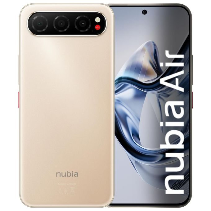 ZTE 6902176153822 Nubia Air Smartphone 5G 8GB RAM 256GB Oro 6.78'' AMOLED 120Hz colore Oro (Titanium Desert)