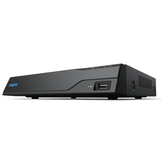 Reolink Reolink NVR PoE 8 Canali con 2TB HDD, Videoregistratore Cablato Supporta 16MP-12MP-4K-5MP-4MP, Accesso Locale e Remoto, Capacita' Espandibile a 16TB, Videosorveglianza Registrazione 24-7