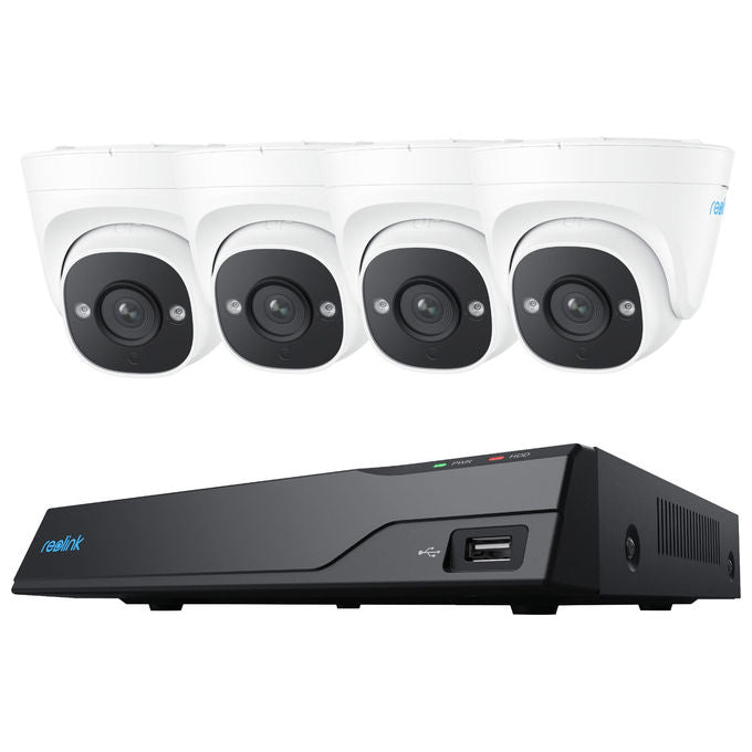 Reolink 6975253983926 NVS8-5MD4 Kit di Videosorveglianza Cablato 8 Canali 5 MP 2 TB HDD IP67 colore Nero