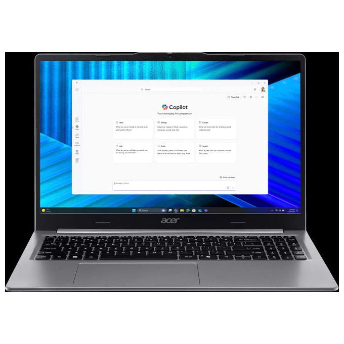 Acer NX.EMBET.002 Extensa 15 Computer portatile Intel Core Ultra 7 155U 16 GB DDR5 512 GB SSD Full HD IPS 15.6'' Windows 11 Pro 2 porte USB Type-C colore Grigio