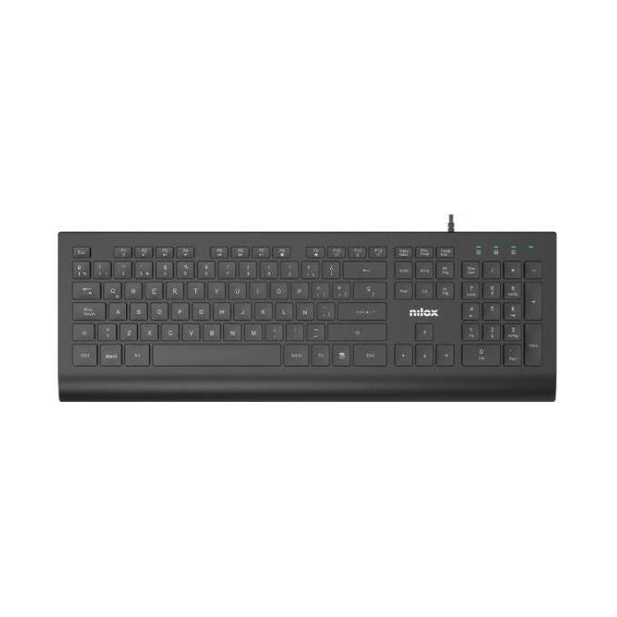 Nilox NXKBIT000014 Tastiera Usb Nero
