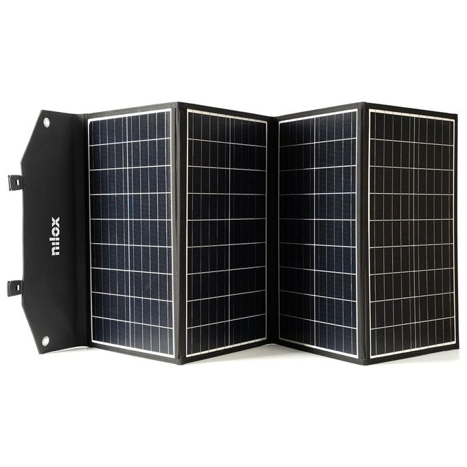 Nilox Pannello Solare Monocristallino 120W Portatile per Casa e Campeggio