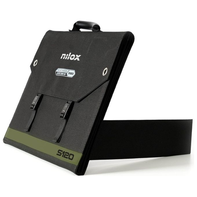 Nilox Pannello Solare Monocristallino 120W Portatile per Casa e Campeggio