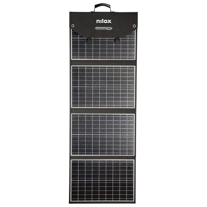 Nilox Pannello Solare Monocristallino 120W Portatile per Casa e Campeggio