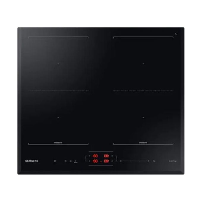 Samsung NZ64B5066KK Piano Cottura ad Induzione Power Control Slide Control Slim Fit Nero 60cm 4 Zone