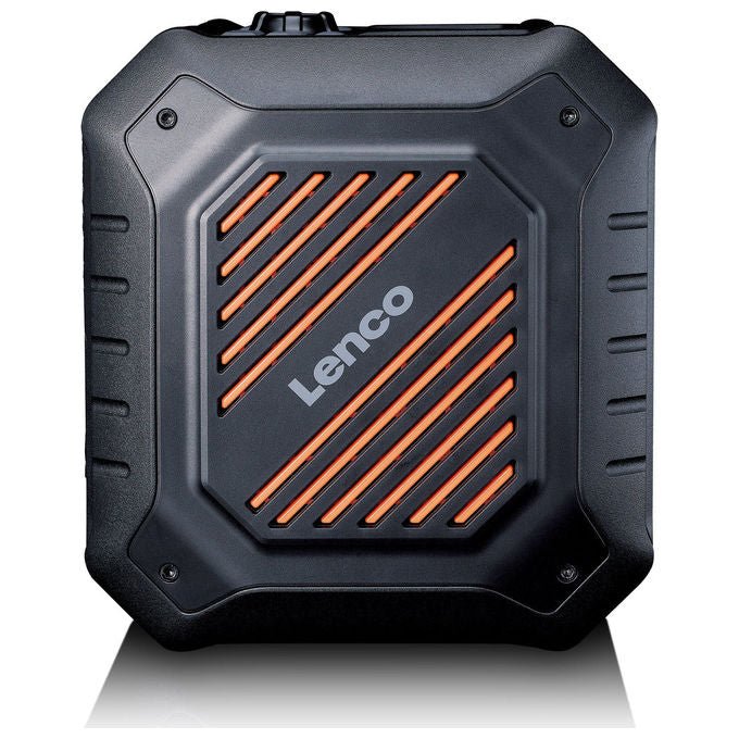Lenco ODR-160GY Radio Portatile DAB+ FM Bluetooth 5.2 Potenza 35 W IPX5 colore Nero Arancione