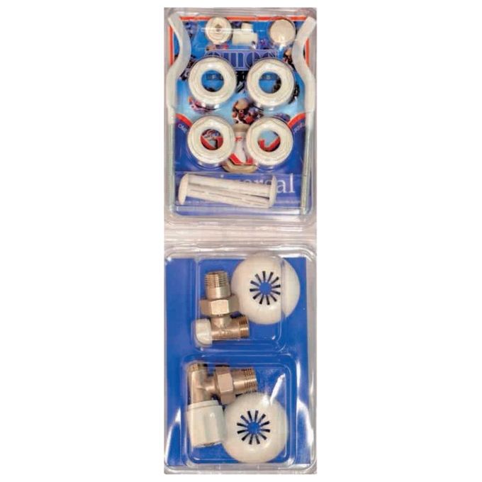 Omec Kit Universale X Radiatore Tubolare +Mensole Regolabile 1X1-2 Bianco