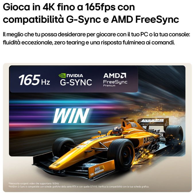 LG OLED42C65LA.API Serie C6 TV OLED 4K Smart con Processore ?11 Gen3 VRR 165Hz G-Sync colore Nero