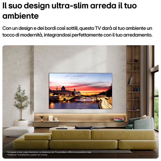 LG OLED42C65LA.API Serie C6 TV OLED 4K Smart con Processore ?11 Gen3 VRR 165Hz G-Sync colore Nero