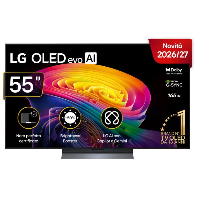 LG OLED55C65LA Serie C6 Smart TV OLED evo 55'' 4K UHD webOS 26 AI Magic Remote Wi-Fi 6E 120 Hz colore Nero