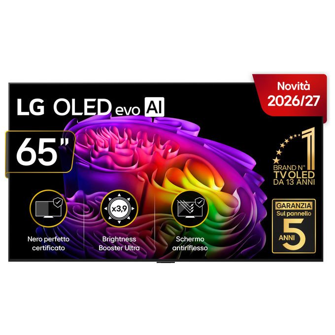 LG OLED65G64LW Serie G6 Smart TV OLED evo 65'' 4K 120Hz Dolby Vision Wi-Fi 6E G-Sync webOS 26 colore Argento