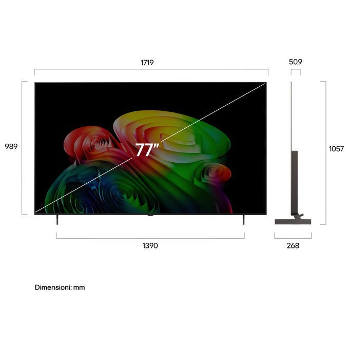 LG OLED77B65LA.API B6 TV OLED 4K UHD Smart con AI webOS 77'' HDR 120 Hz colore Nero