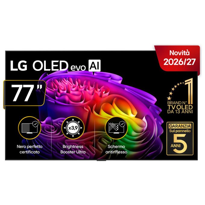 Televisore LG OLED77G64LW Serie G6 OLED evo 77 pollici 4K Smart TV Weaver Argento