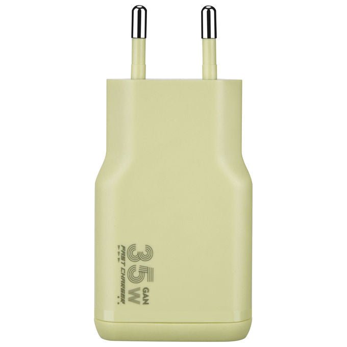Tucano MA-ONEPOWKIT-Y Caricabatterie GaN 35W con Cavo USB-C 60W 2 m colore Citrus