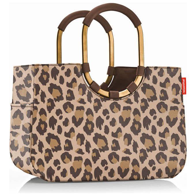 Reisenthel OR6047 loopshopper L Borsa tote 25 L materiale Poliestere colore Leo Macchiato