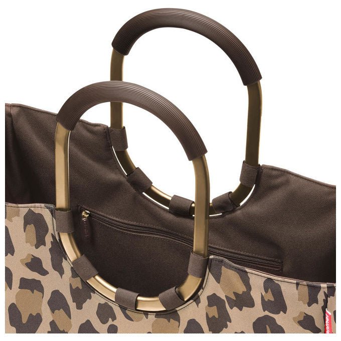 Reisenthel OR6047 loopshopper L Borsa tote 25 L materiale Poliestere colore Leo Macchiato