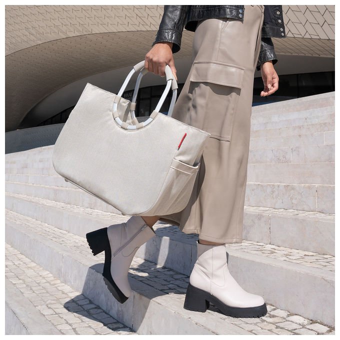 Reisenthel OR6049 loopshopper L Borsa tote 25 L due manici imbottiti materiale in PET riciclato colore Sabbia