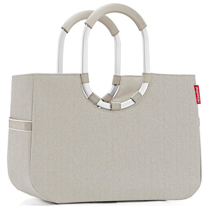Reisenthel OR6049 loopshopper L Borsa tote 25 L due manici imbottiti materiale in PET riciclato colore Sabbia
