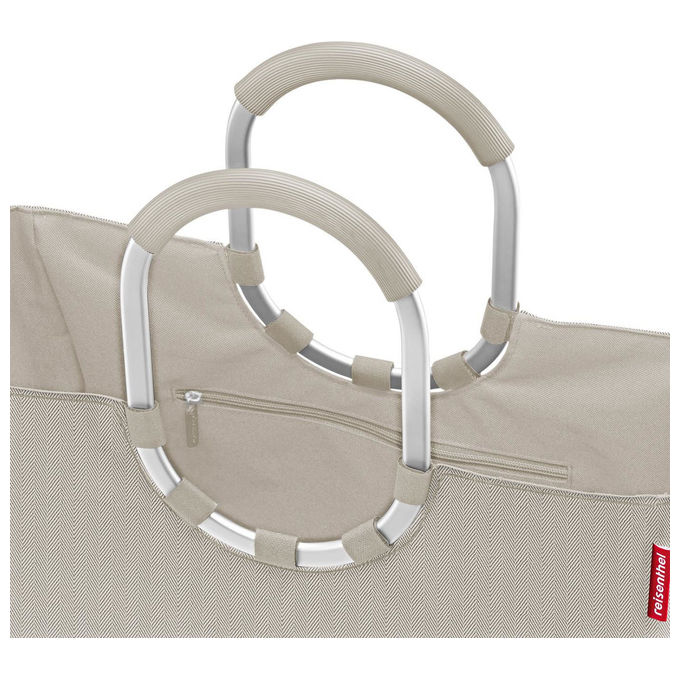 Reisenthel OR6049 loopshopper L Borsa tote 25 L due manici imbottiti materiale in PET riciclato colore Sabbia