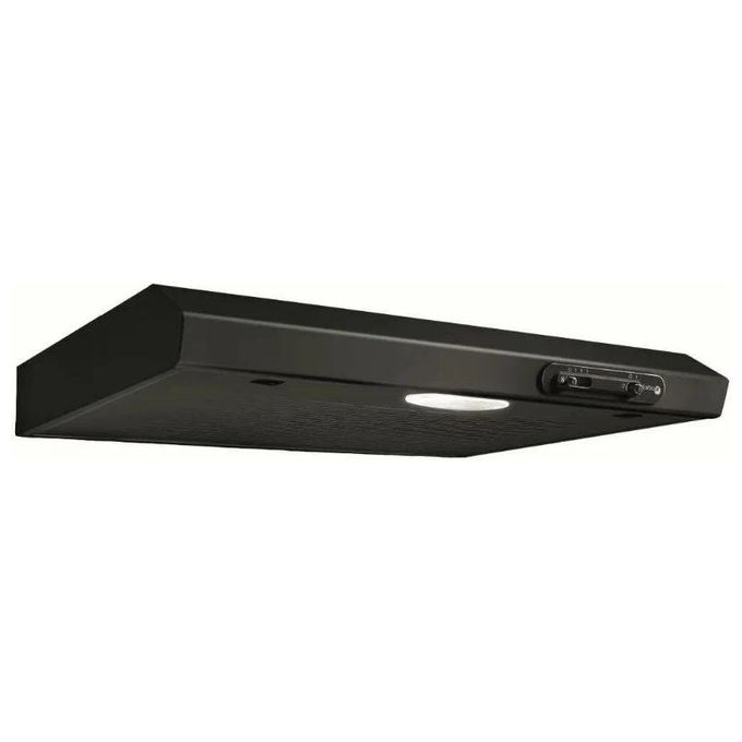 Turboair TILLY BL-F-50 PRF0154065 - Cappa a parete, aspirante, 50 cm, 180 m³-h, Classe D, 65 dB, comandi meccanici a cursore, 3 velocita', lampada incandescente 40 W, Nero