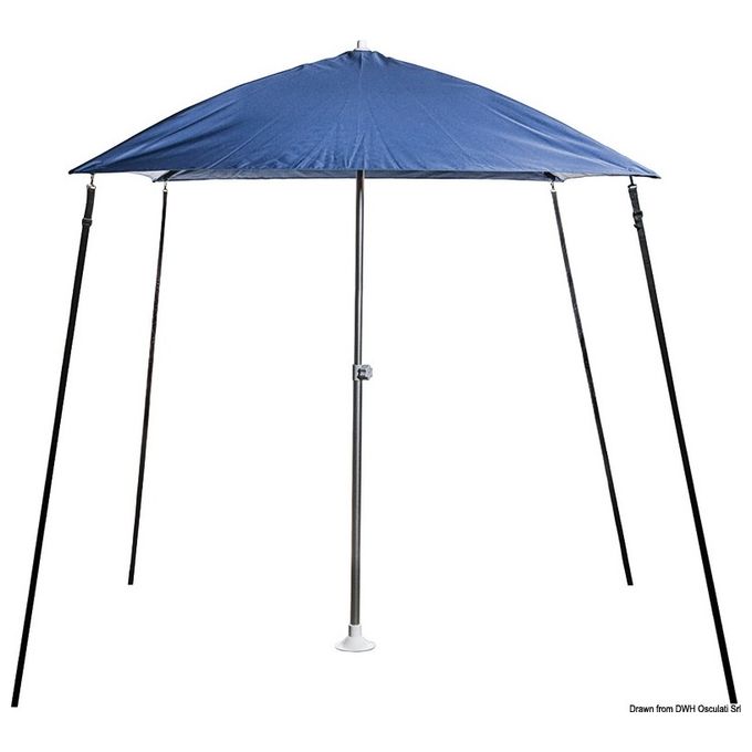 Osculati Ombrellone ''PARASOL'' pieghevole per p a blu navy