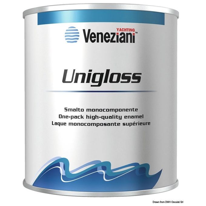 Veneziani Smalto Unigloss blu fondale 0,5 l
