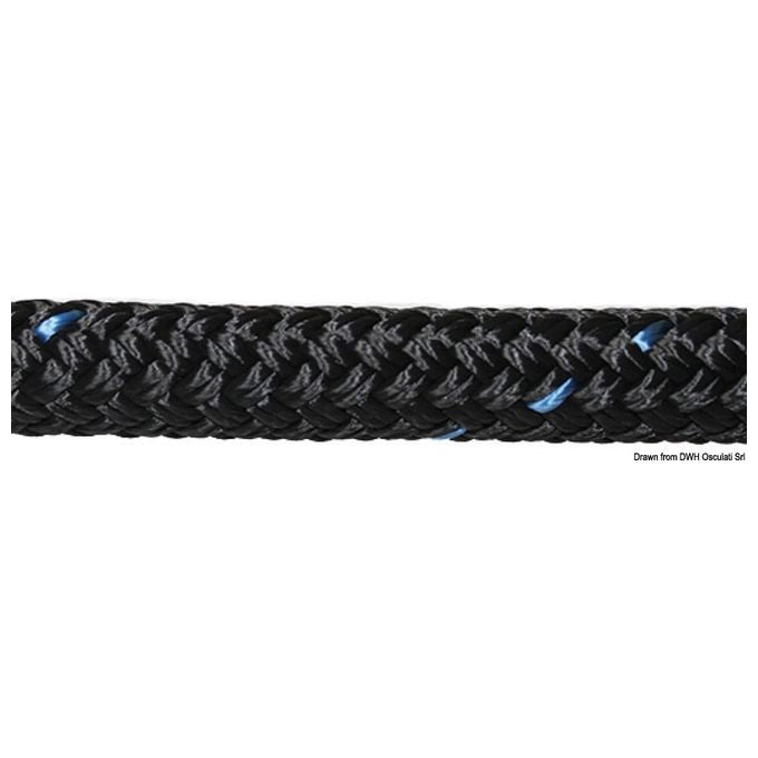 Marlow Cima ormeggio Blue Ocean 14mm - 9m nera