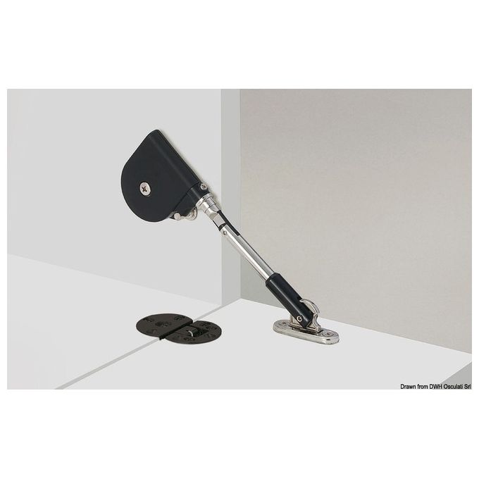 Sugatsune Soft-down stay nero 0,49-1,18 Nm