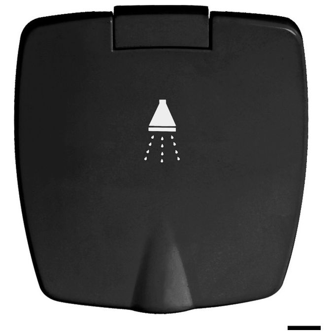 Osculati Doccetta Boris nera tubo PVC 4 m