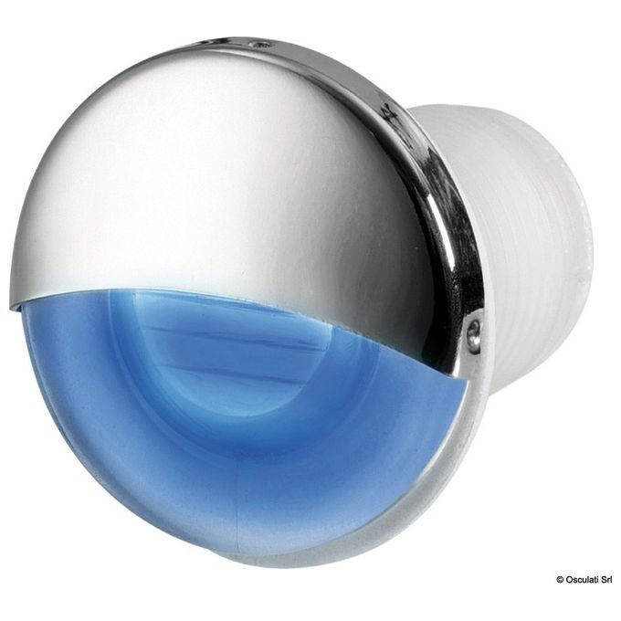 Osculati Luce di cortesia LED da incasso tonda blu