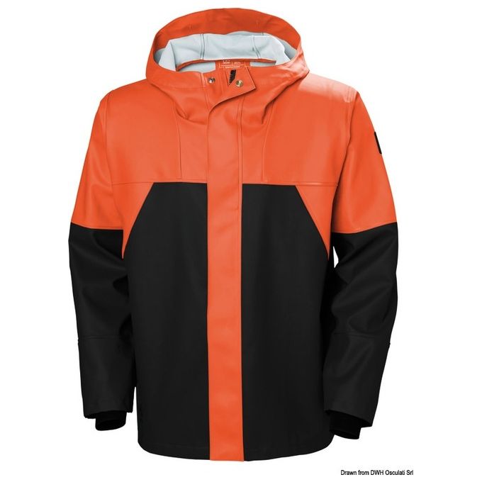 Helly Hansen Giacca Storm Rain Jacket arancio-nero L