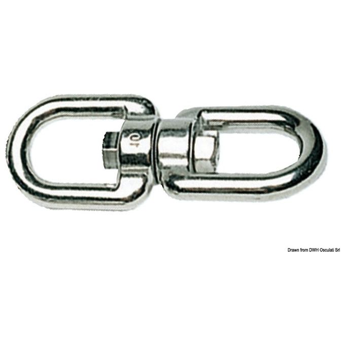 Osculati Girella inox doppio occhio 16 mm