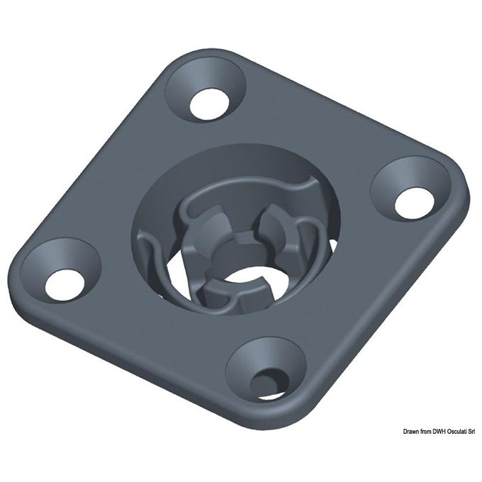 Delahousse S.A. Clip quadarata autoallineante diametro 25 mm.
