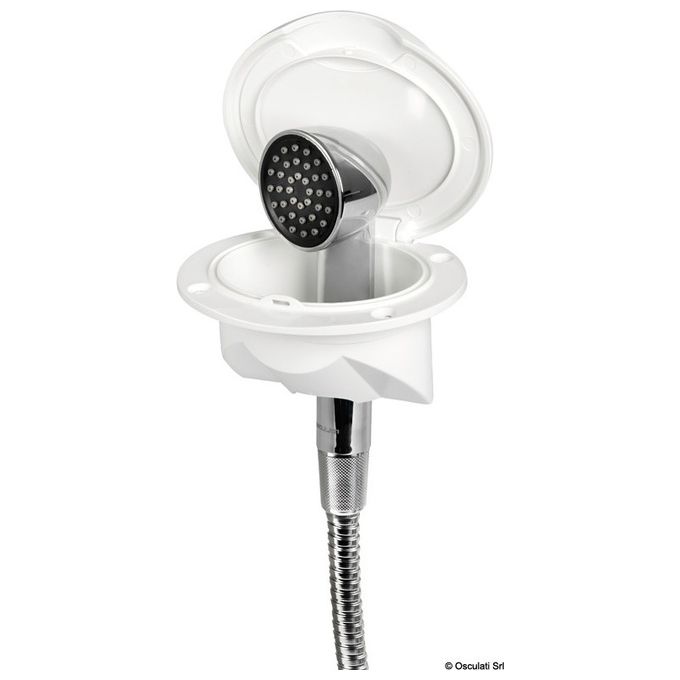 Osculati Box doccia Nuvola con doccia Keji-tubo Inox 2,5m