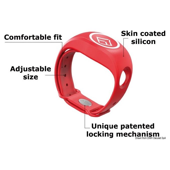Osculati Braccialetto MOB+rosso xBAND