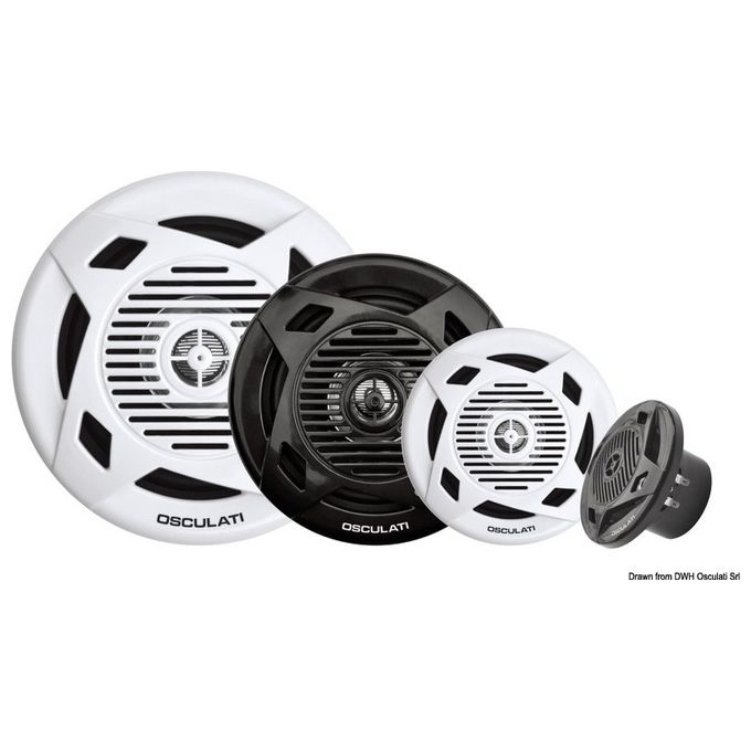 Osculati Casse a doppio cono 4'' 2x30 W nere