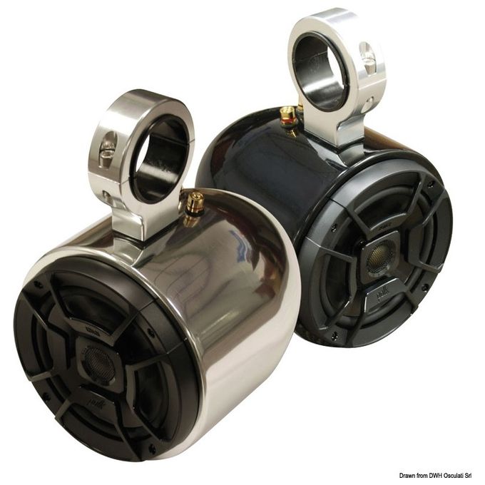 Osculati Casse stereo per Wake tower alluminio anodizzato