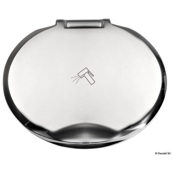 Osculati Box Elissa inox con doccia Tiger tubo Nylon 2,5 m