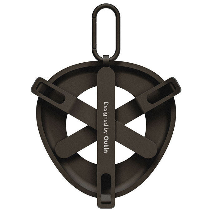 OutIn OT-FCS-01 Supporto da Caffe' Pieghevole e Ultra-Portatile con Moschettone Compatibile con Dripper Standard e Imbuti da Pour-Over Conici colore Nero