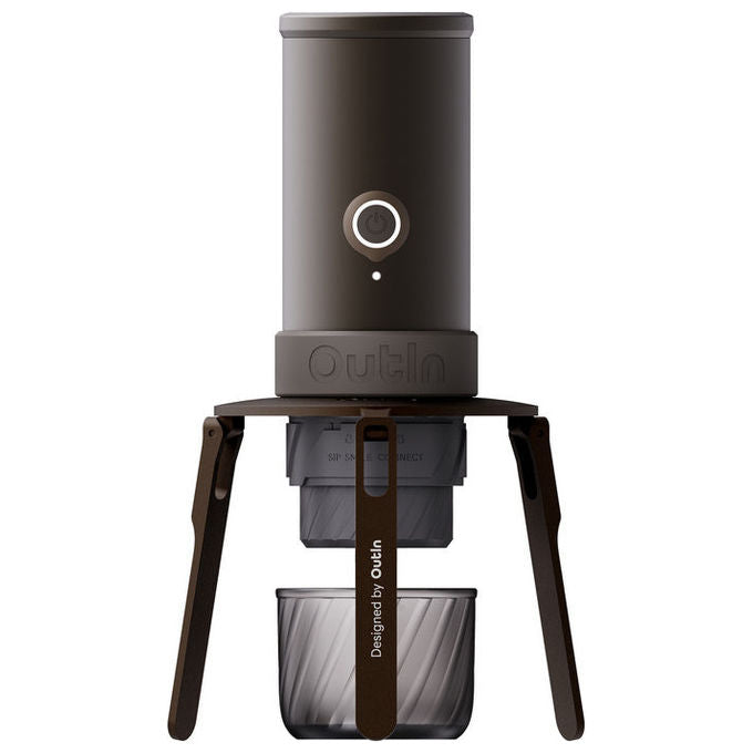 OutIn OT-FCS-01 Supporto da Caffe' Pieghevole e Ultra-Portatile con Moschettone Compatibile con Dripper Standard e Imbuti da Pour-Over Conici colore Nero