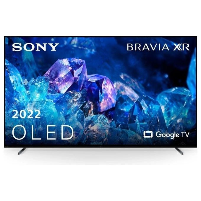 Sony XR-55A80K Tv OLED 55 pollici 4K Ultra HD Smart TV Wi-Fi Nero con immagini vibranti e audio coinvolgente per un'esperienza di visione eccezionale