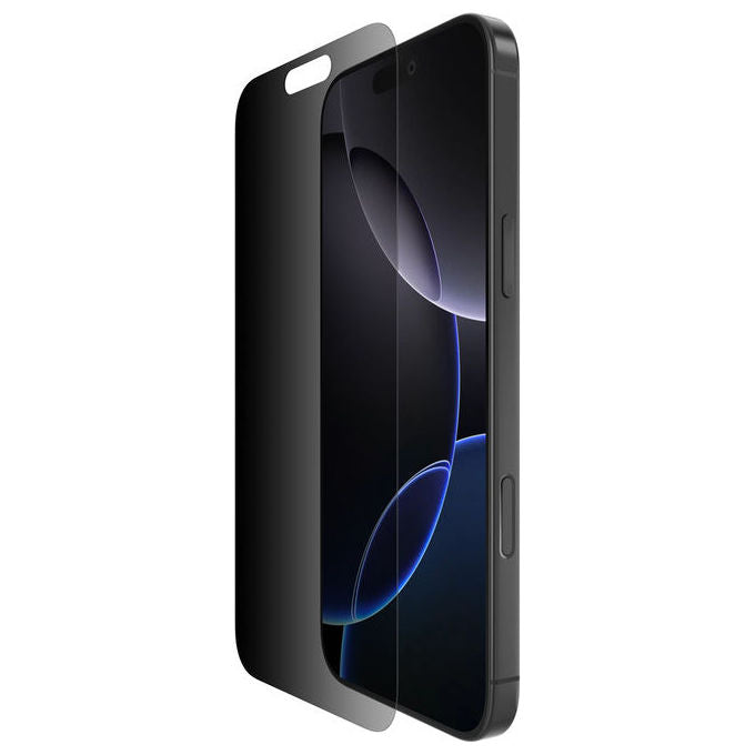 Belkin OVA170HQ ScreenForce Schermo protettivo per la privacy in vetro temperato antibatterico e resistente ai graffi per Apple iPhone 16 Pro Max spessore 0.29 mm colore Nero