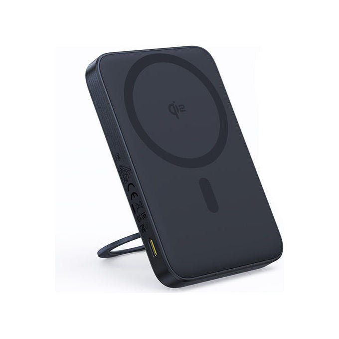 Baseus P10076802123-00 PicoGo Qi2 Power Bank Magnetico 5000mAh 20W USB-C con Supporto Rotante colore Nero