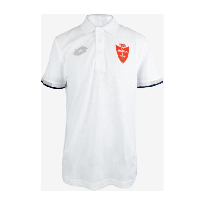 LOTTO Monza Polo Delta Junior Bianca per Calcio Size M per Allenamenti e Tempo Libero
