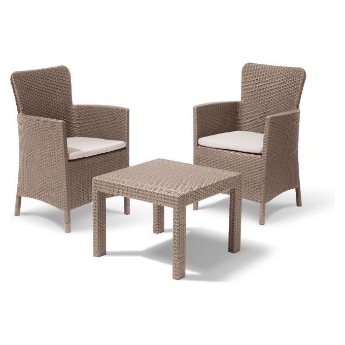 Keter Set Mobili Da Giardino Salvador Cappuccino