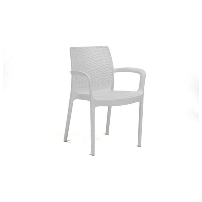 Keter Set 4 Pezzi Sedia Bali Mono Bianco