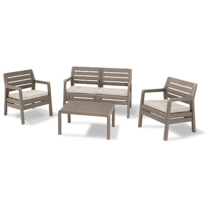 Keter Set Salottino Da Giardino Delano Cappuccino